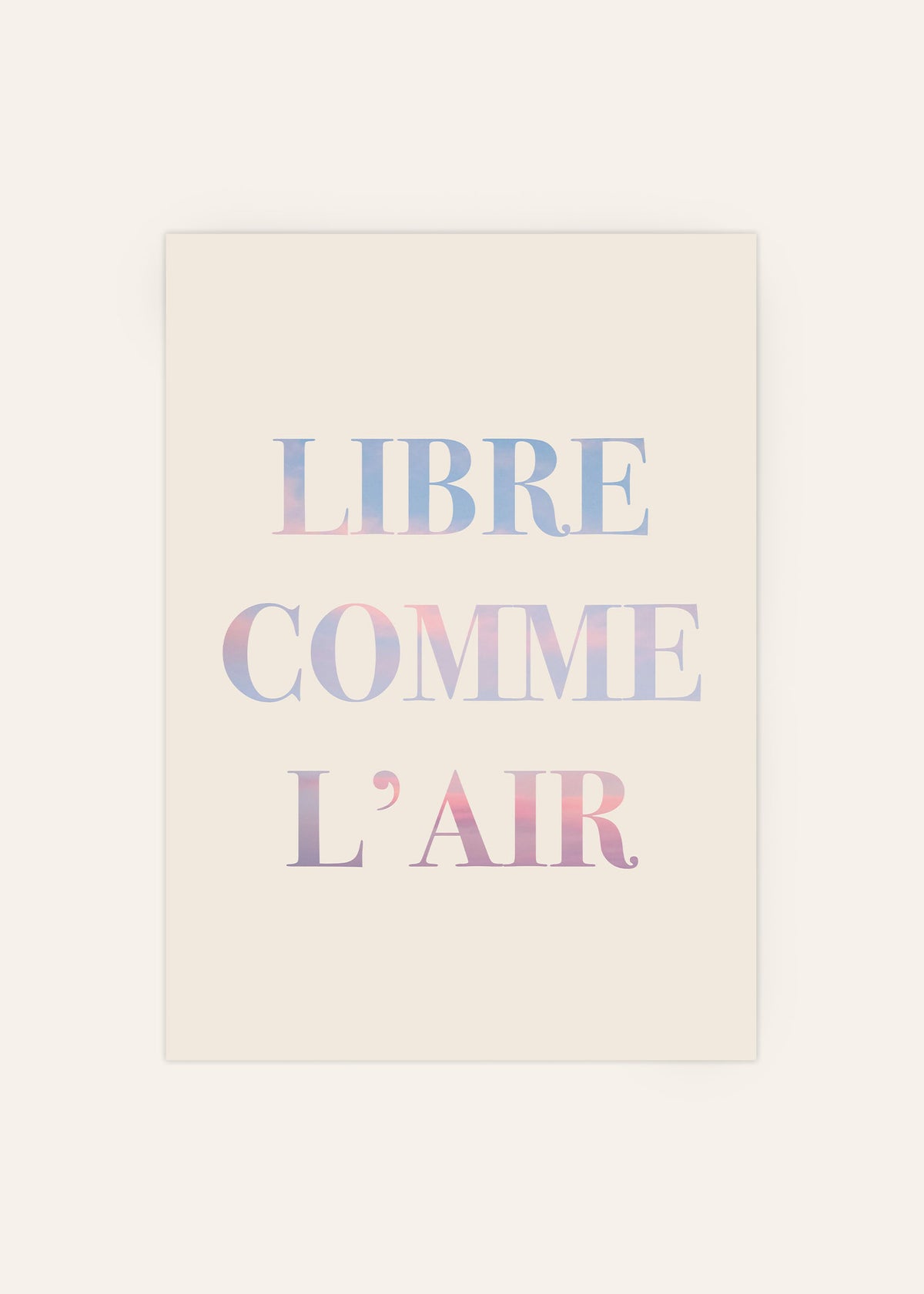 Libre Comme L'air Poster Image