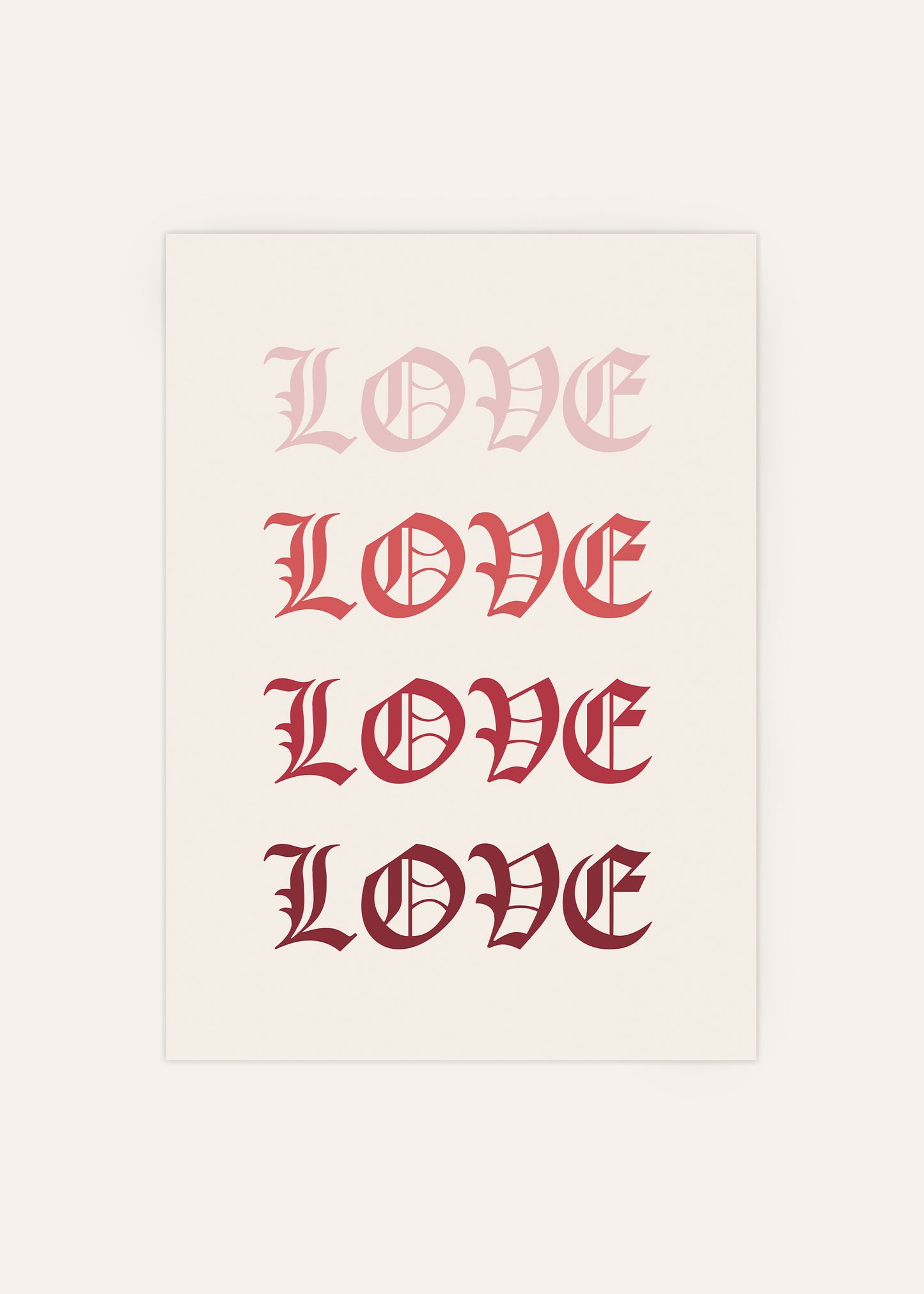 Love is Pink Poster