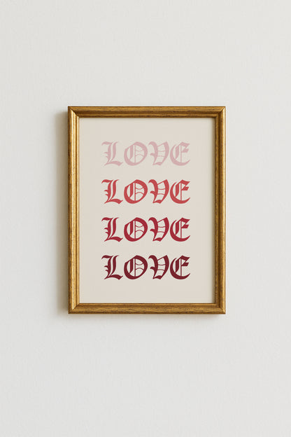 Love is Pink Poster