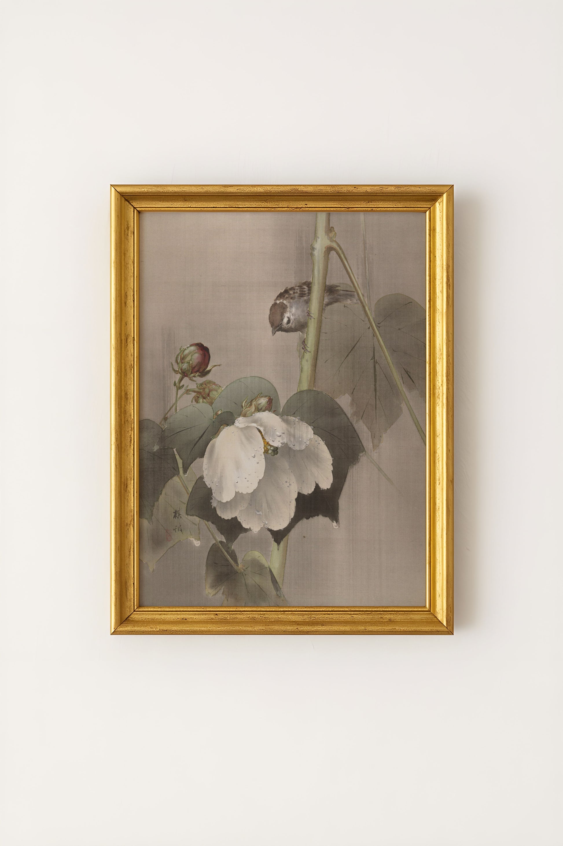 Mallows in the Rain Poster