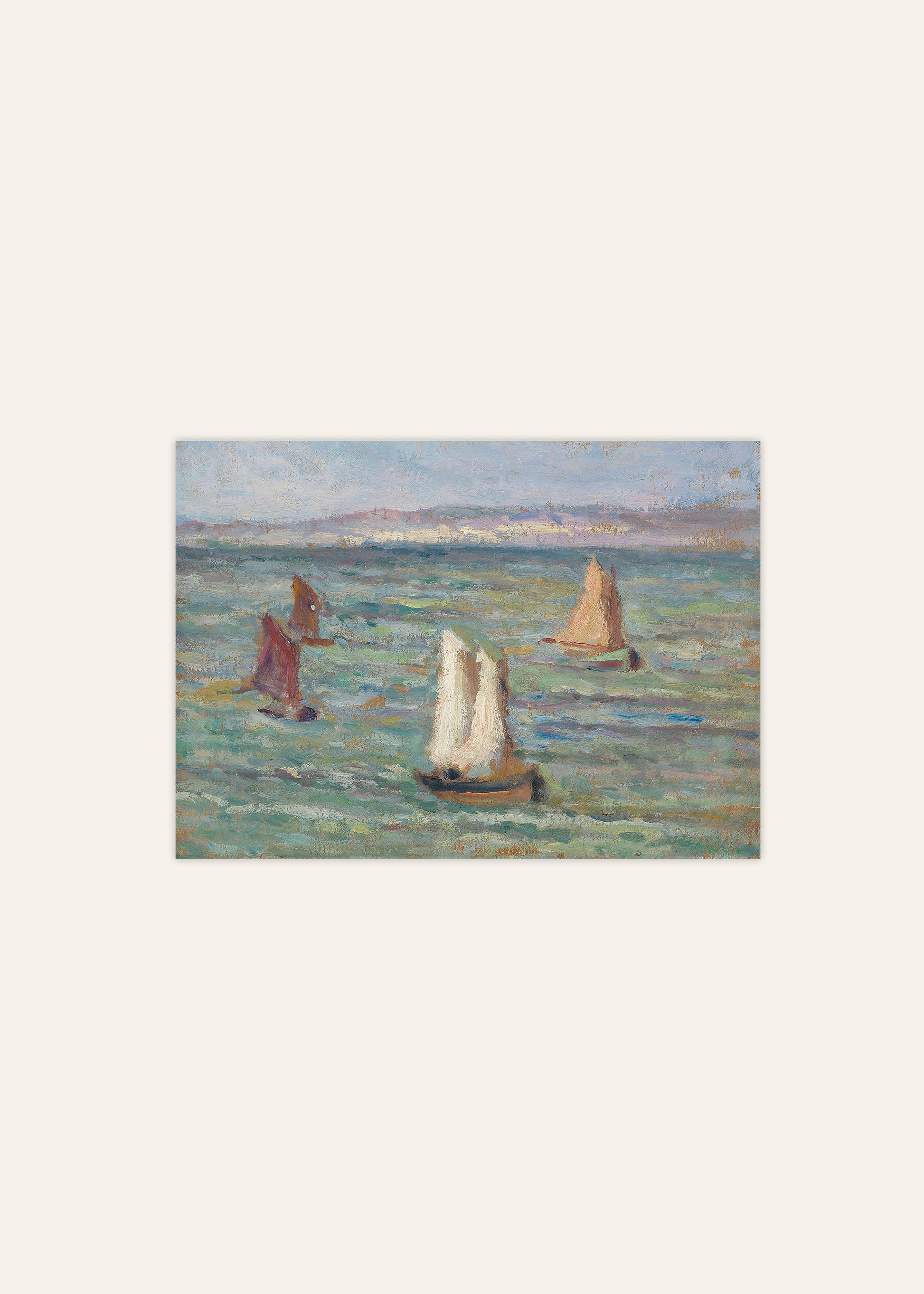 Maximilien Luce Bateaux aux Environs d’Honfleur Poster