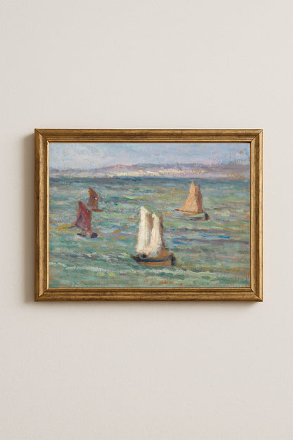 Maximilien Luce Bateaux aux Environs d’Honfleur Poster