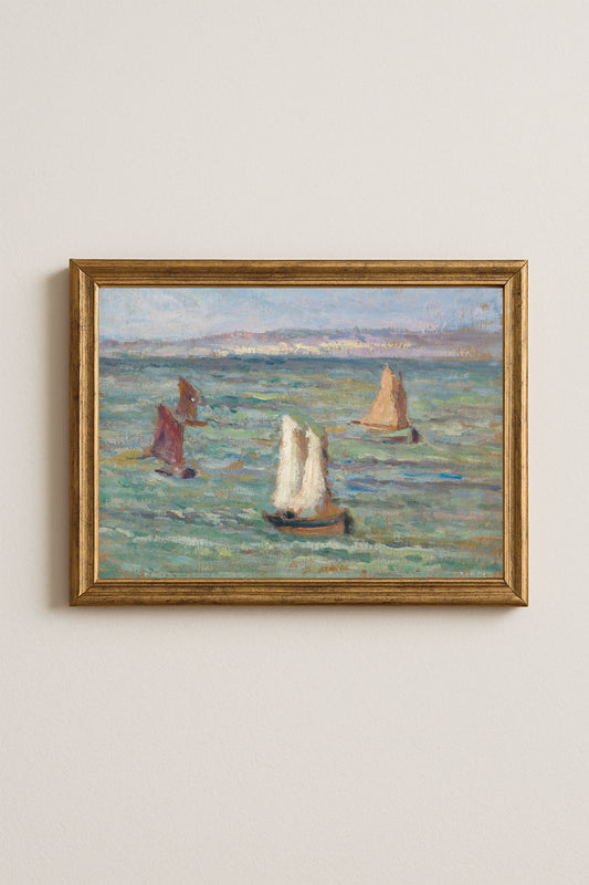 Maximilien Luce Bateaux aux Environs d’Honfleur Poster