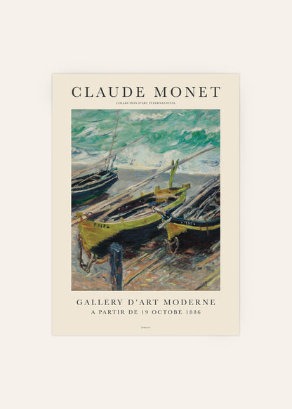 Monet - Fishing Boats Poster