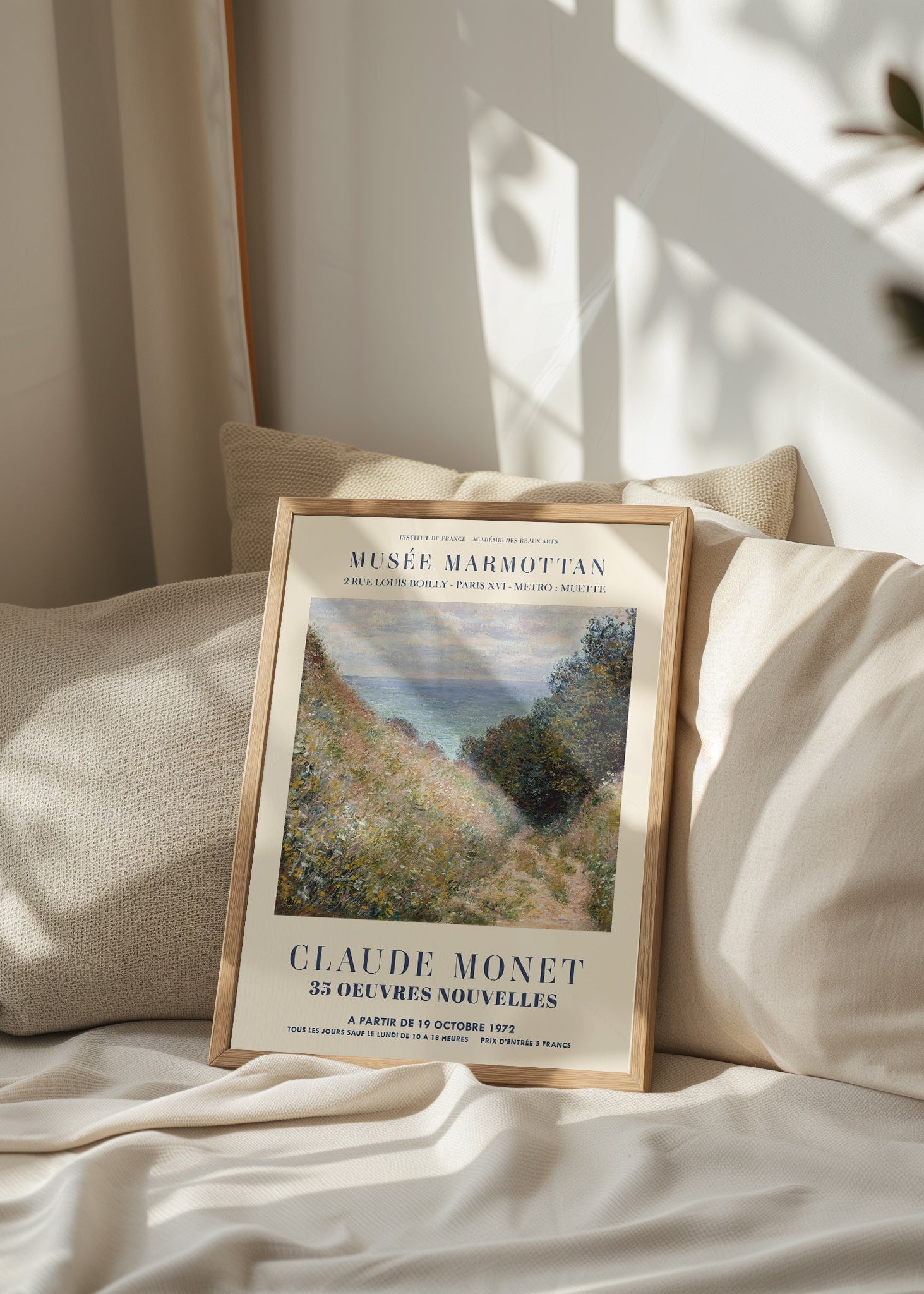 Monet - Road at La Cavée, Pourville Print