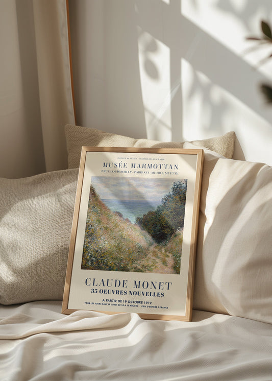 Monet - Road at La Cavée, Pourville Print