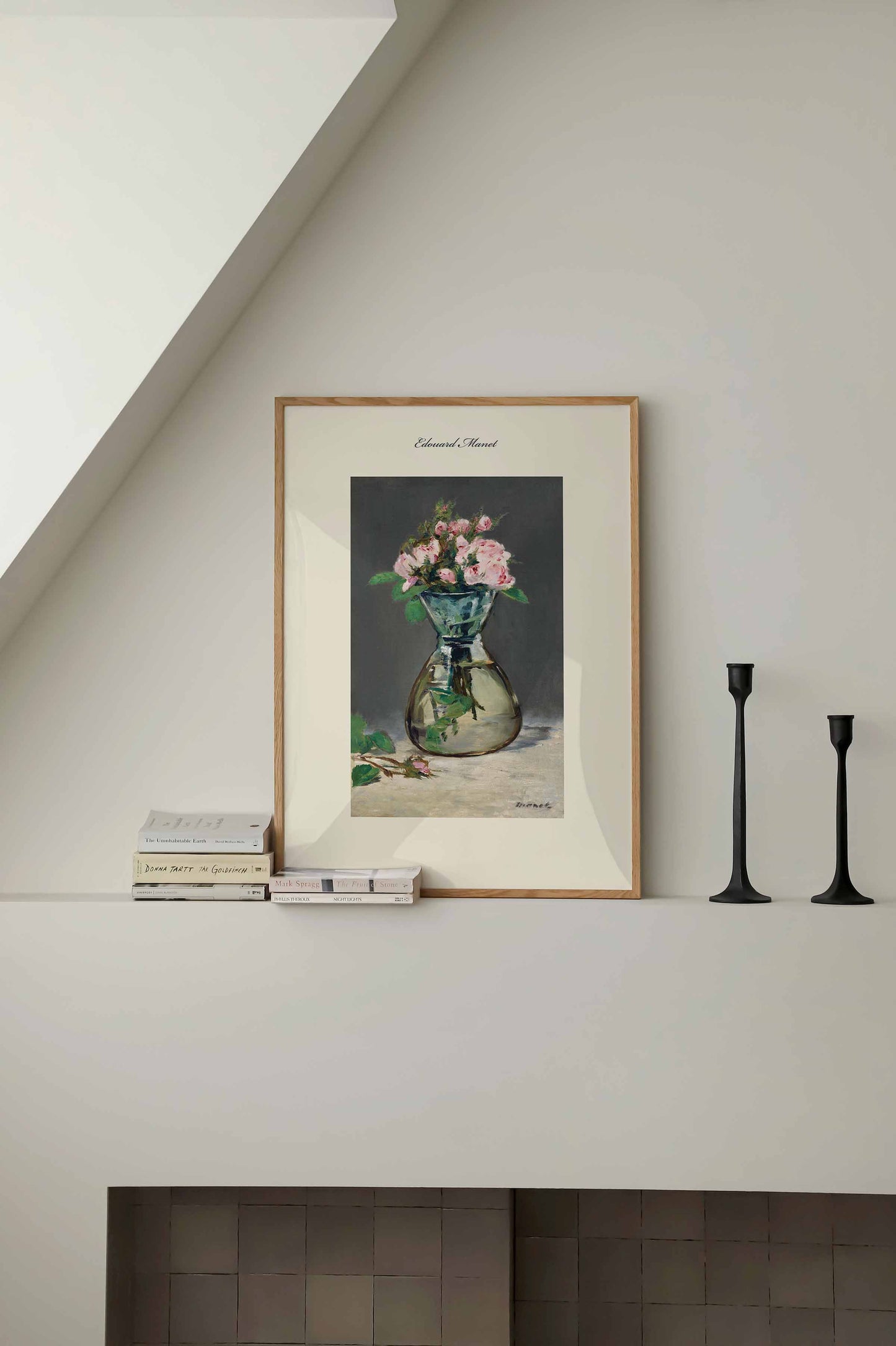 Moss Roses in a Vase Poster Edouard Manet