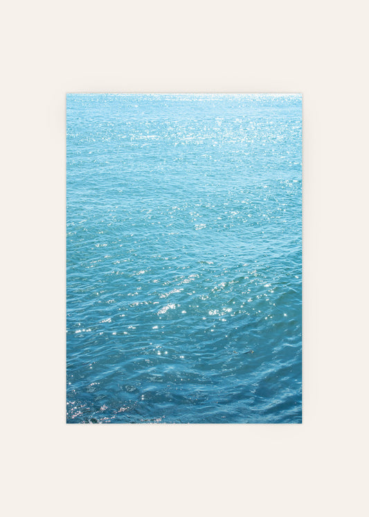 Ocean Glitter Poster