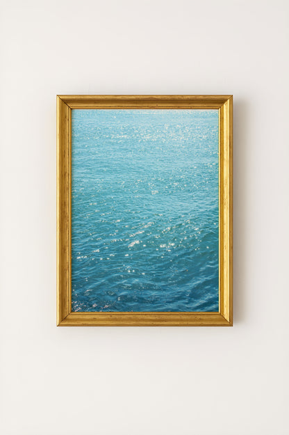 Ocean Glitter Poster