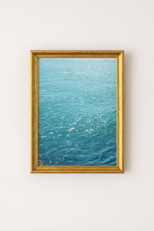 Ocean Glitter Poster