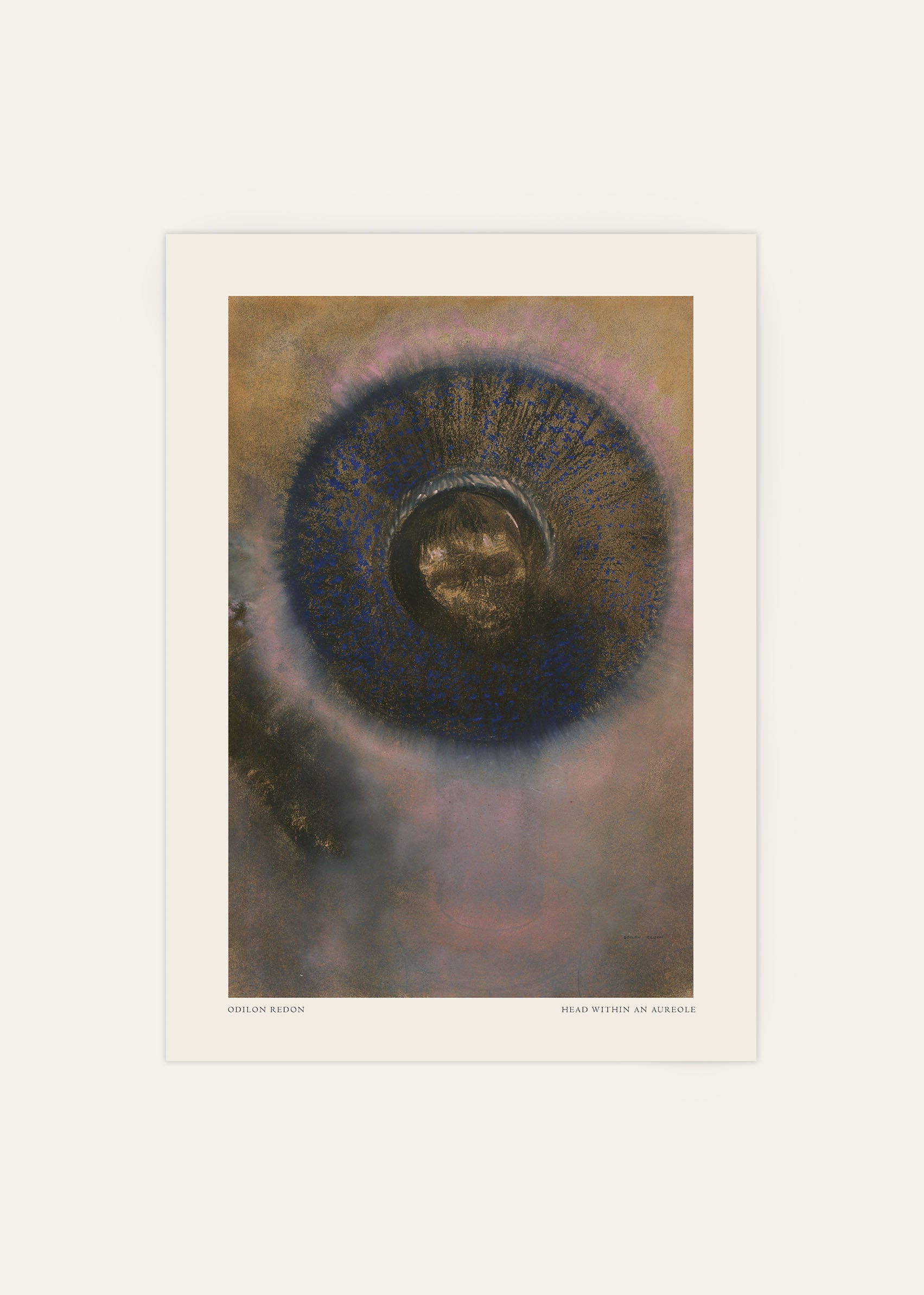 Odilon Redon - Head within an Aureole Print