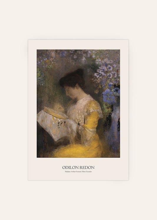 Odilon Redon - Madame Arthur Fontaine Print