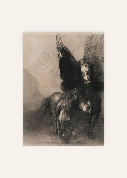 Odilon Redon - Pegasus and Bellerophon Print