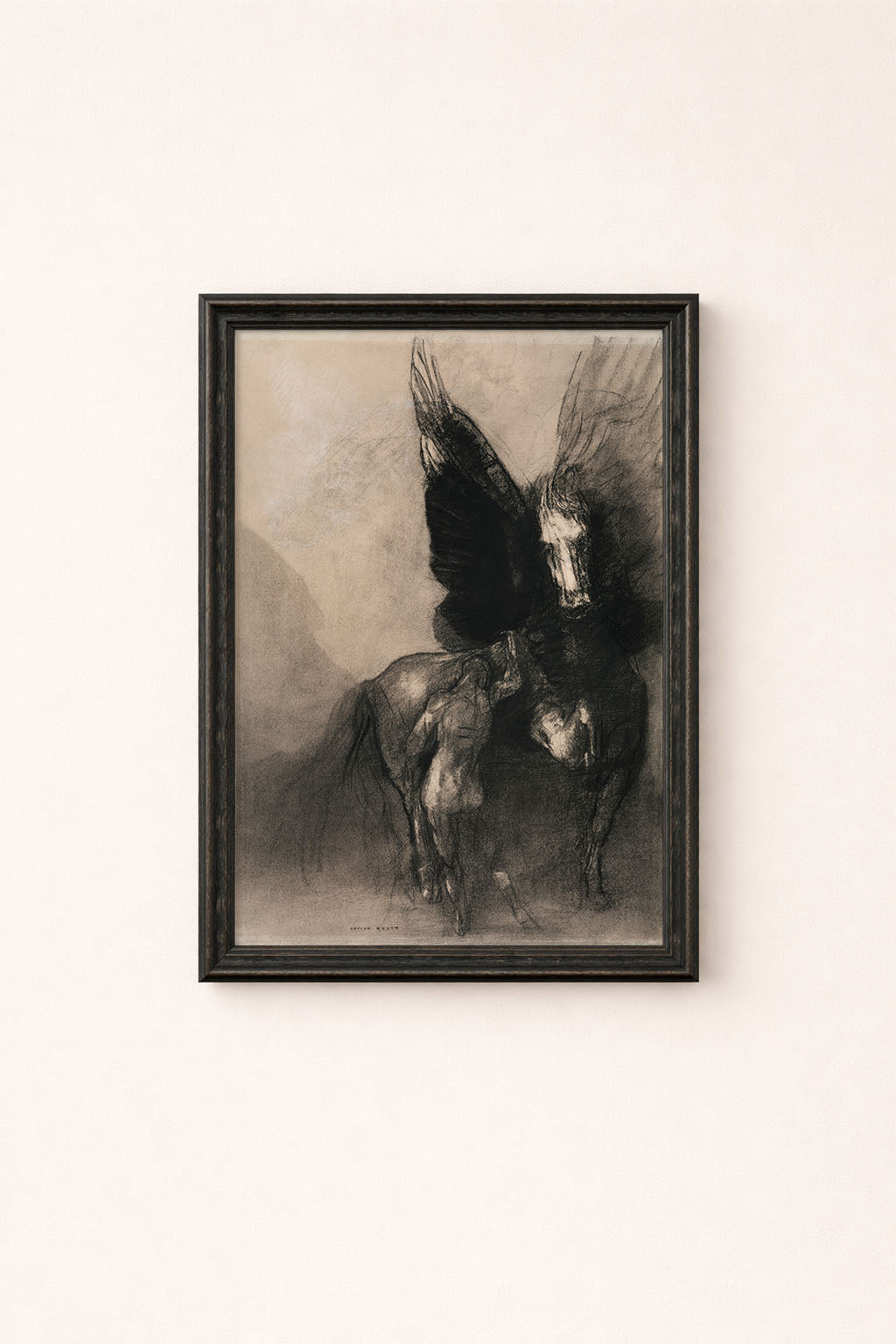 Odilon Redon - Pegasus and Bellerophon Print