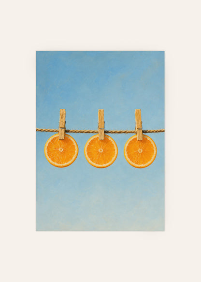 Orange Slices Poster