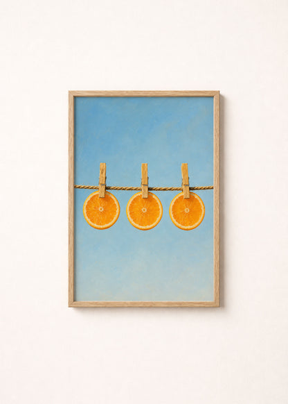 Orange Slices Poster