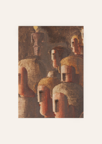 Oskar Schlemmer - Jünglingsgruppe in Braun