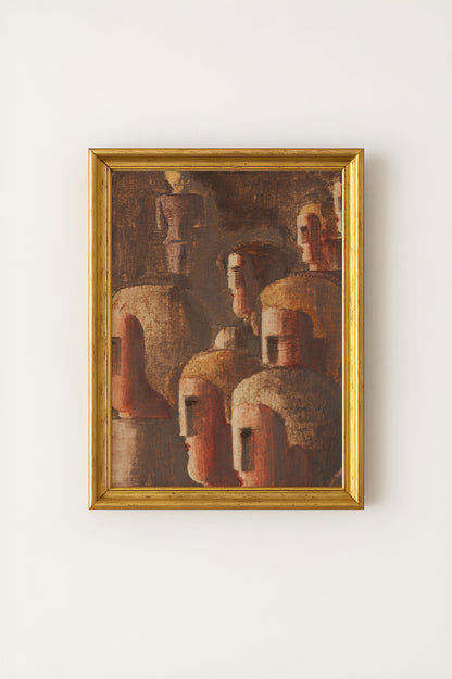 Oskar Schlemmer - Jünglingsgruppe in Braun