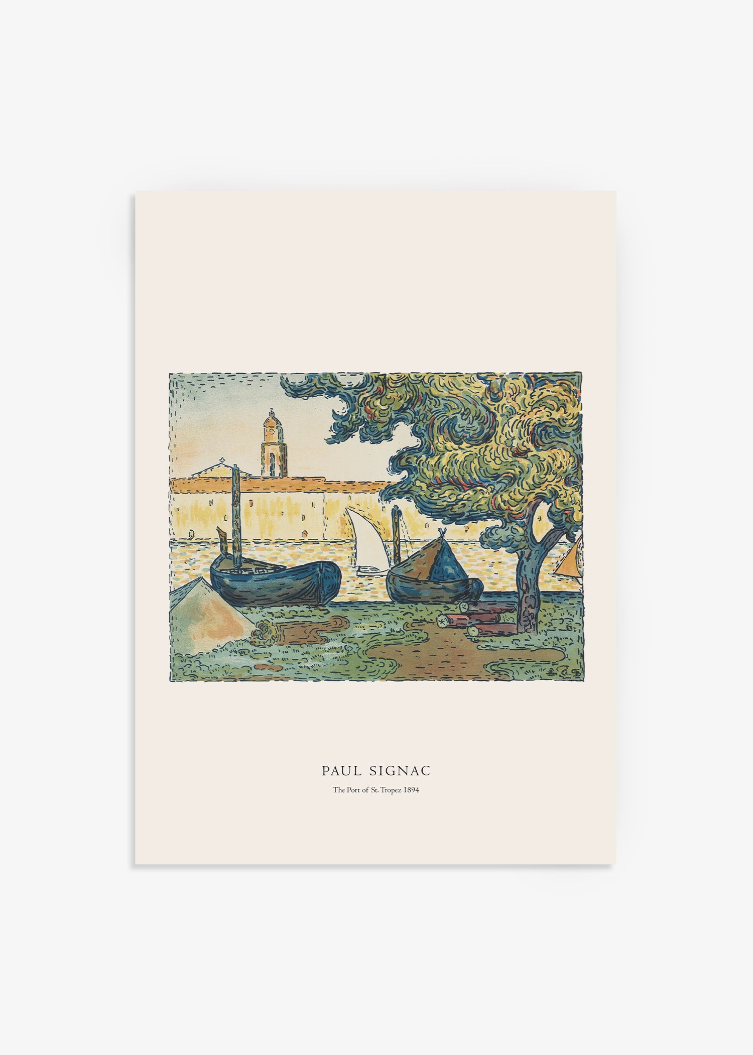 Paul Signac The Port of St. Tropez Print Image