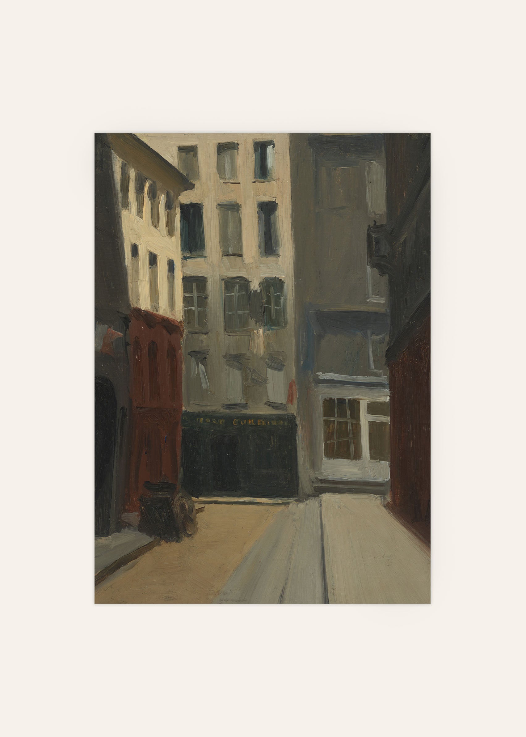 Paris Street by Edward Hopper Poster