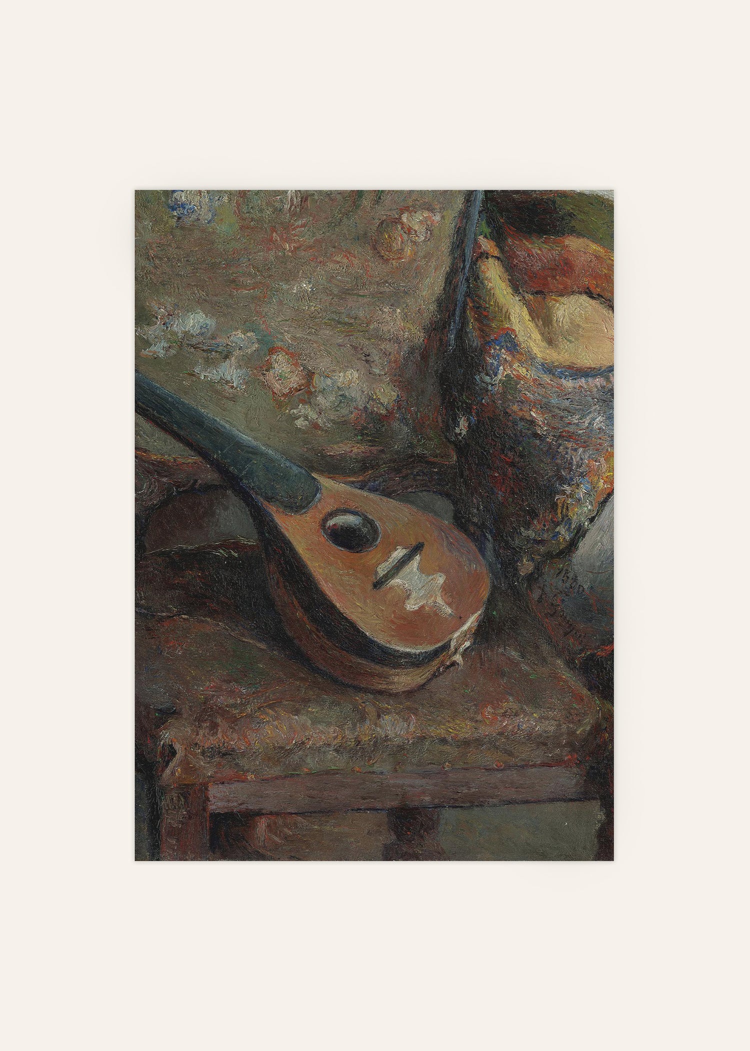 Paul Gauguin - Mandoline sur une Chaise Poster Image