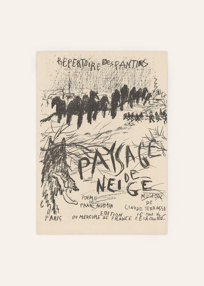 Paysage de Neige Poster