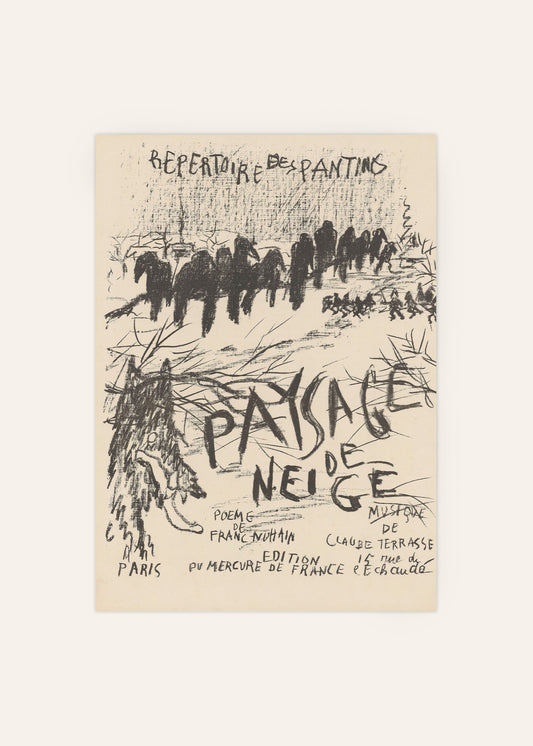 Paysage de Neige Poster