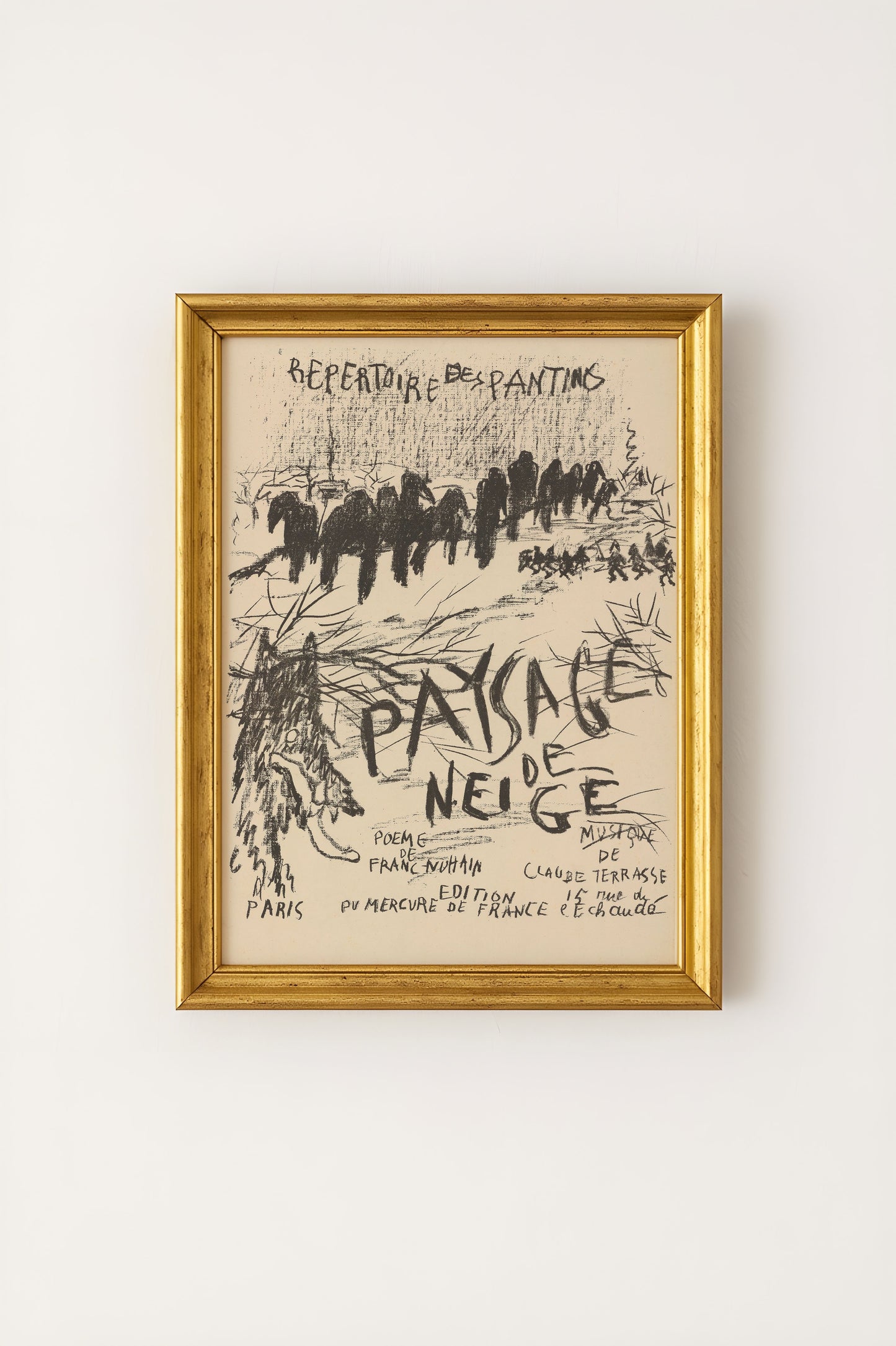 Paysage de Neige Poster