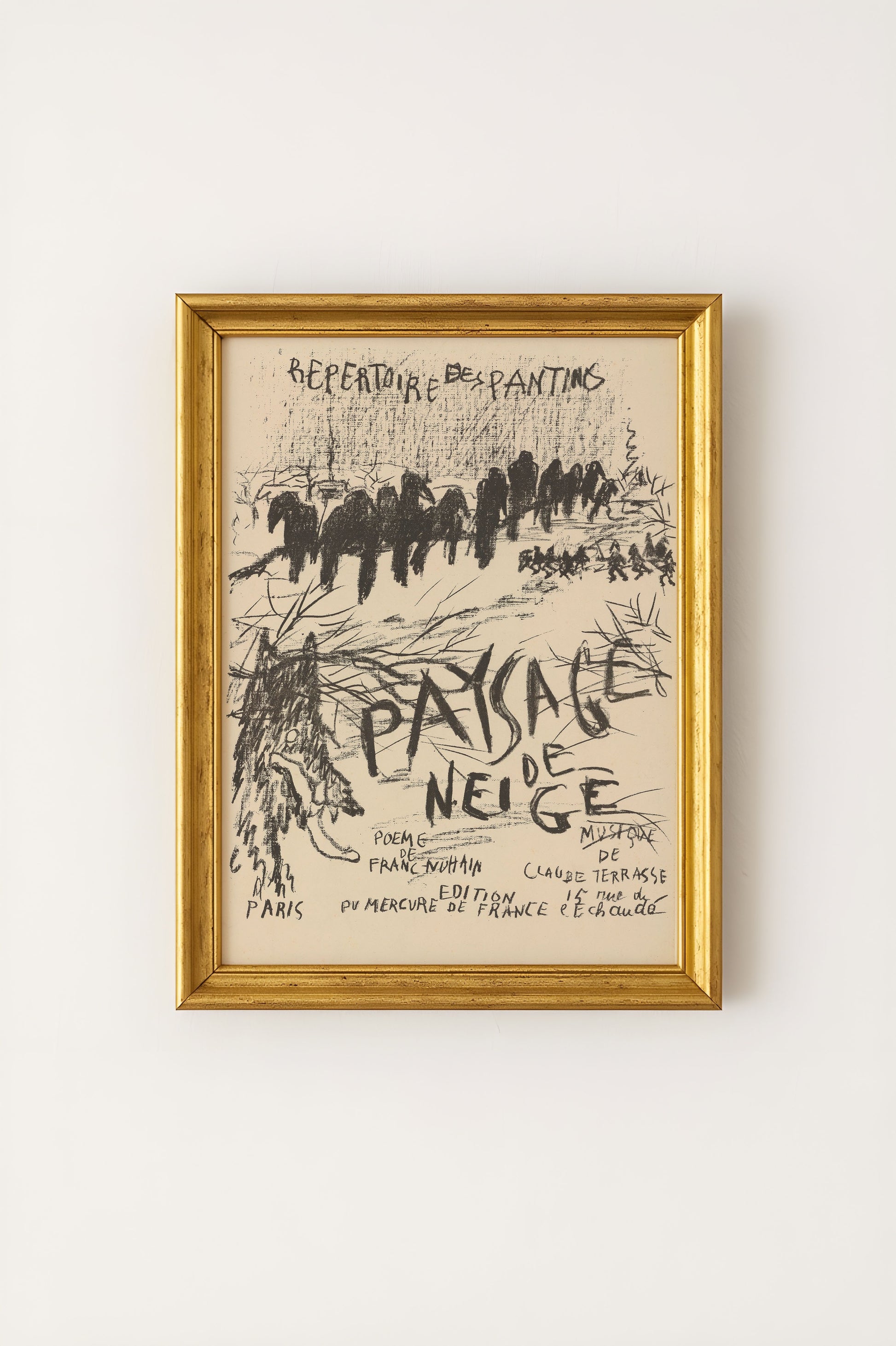 Paysage de Neige Poster