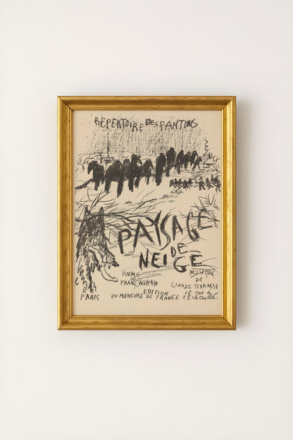 Paysage de Neige Poster