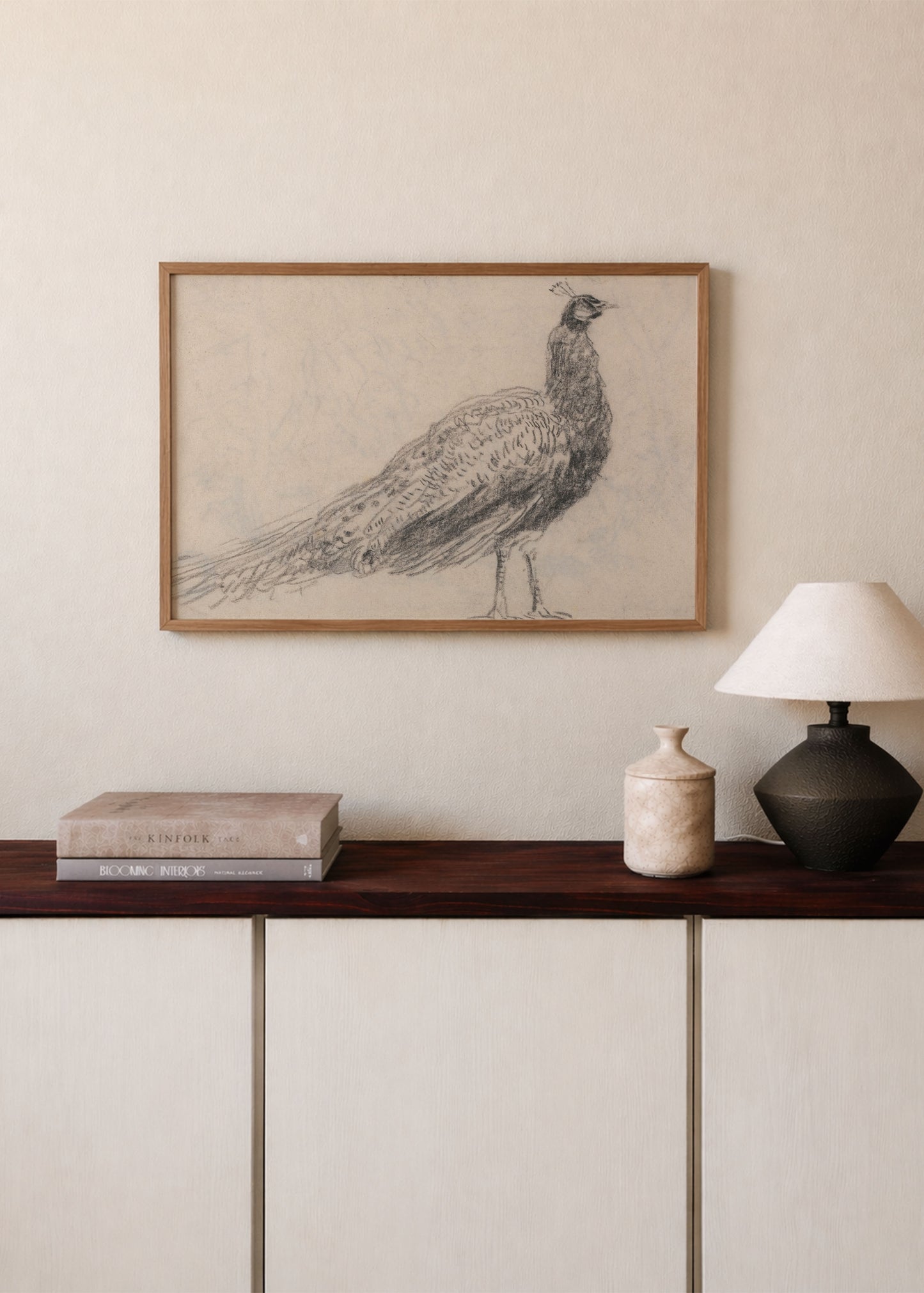 Peacock Sketch Poster