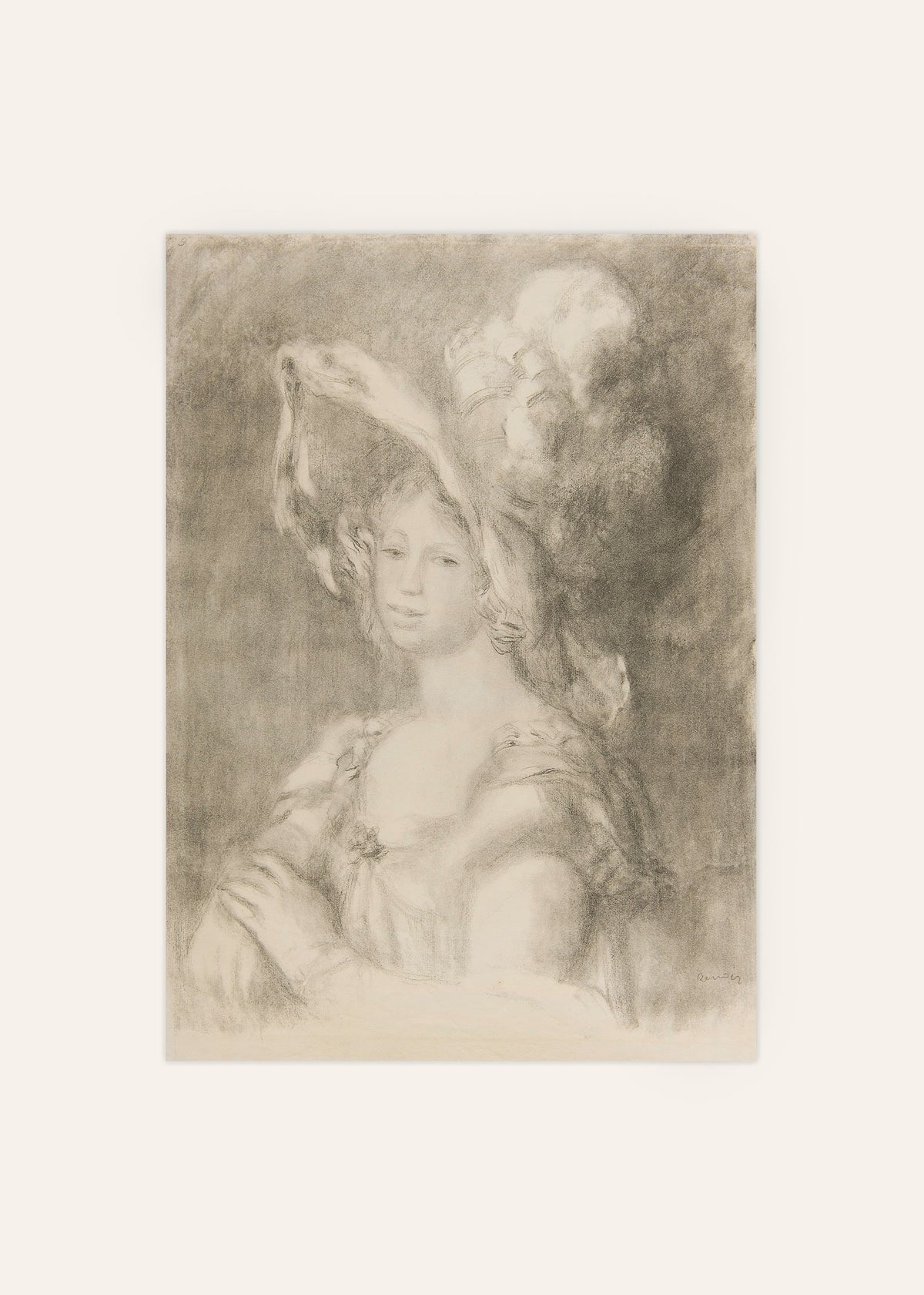 Pierre-Auguste Renoir - Mademoiselle Dieterle Poster