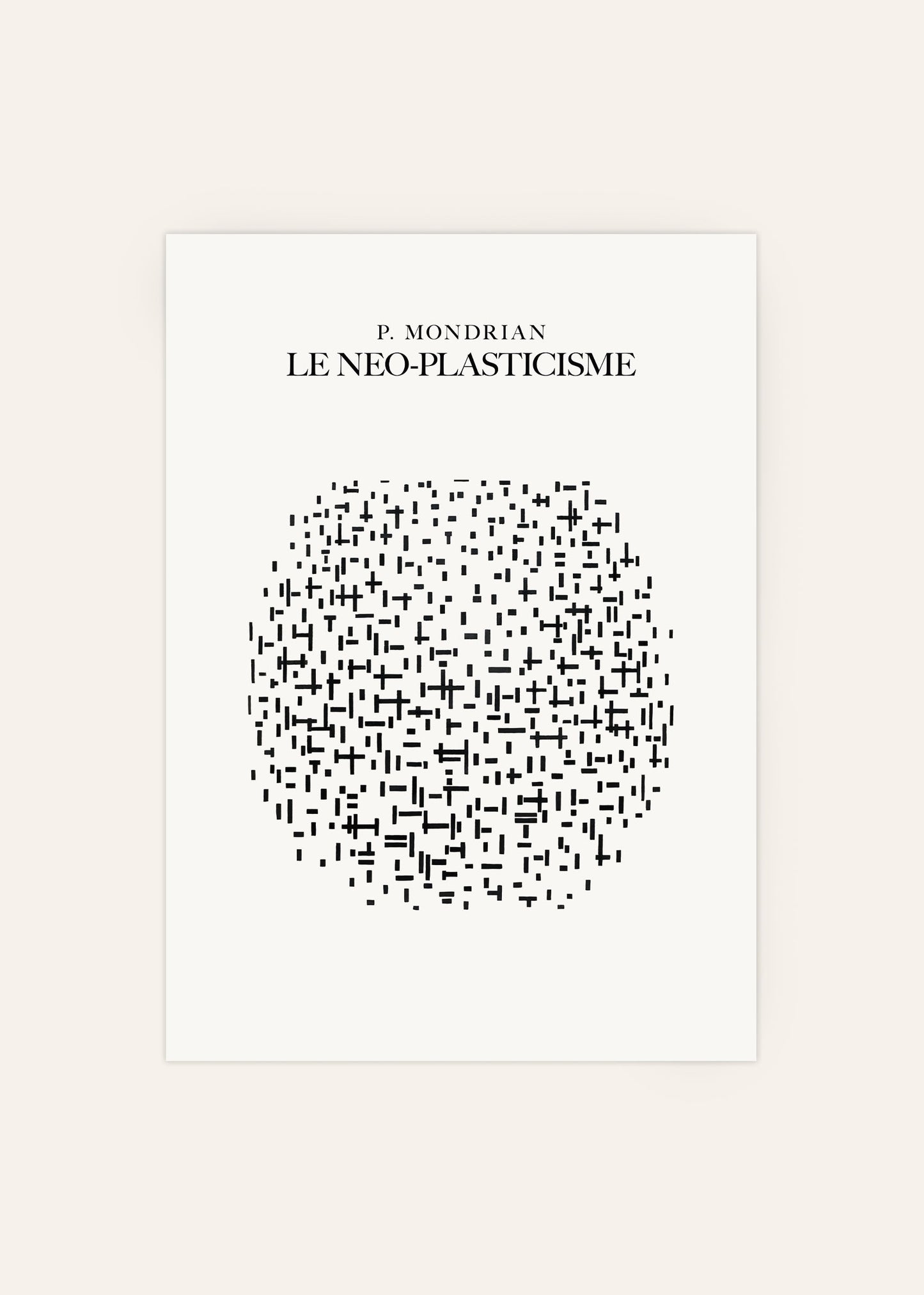 Piet Mondrian Le Neo-Plasticisme Poster