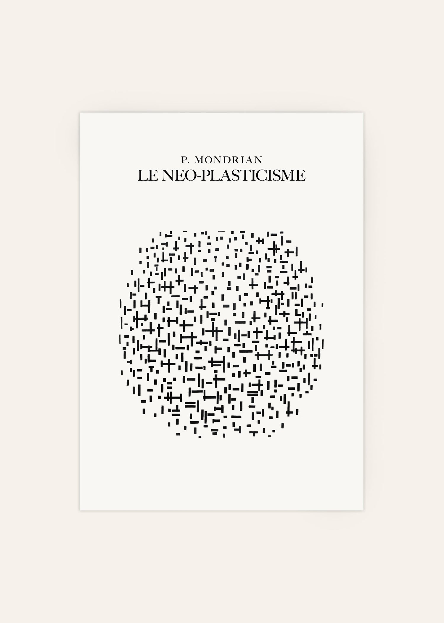 Piet Mondrian Le Neo-Plasticisme Poster Image