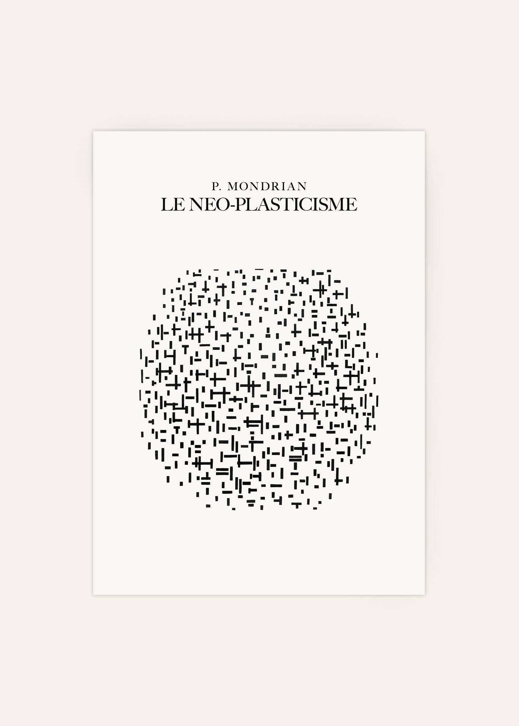 Piet Mondrian Le Neo-Plasticisme Poster
