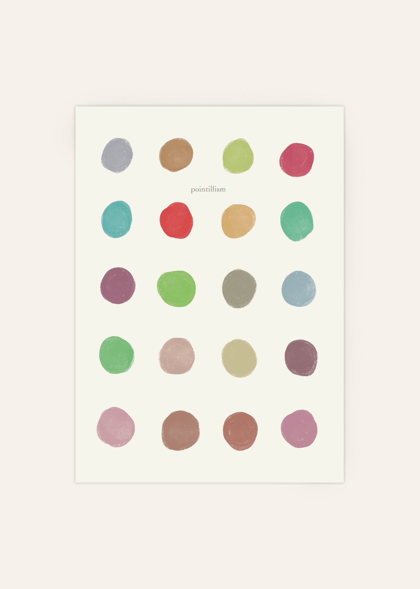 Pointillism Dots Poster