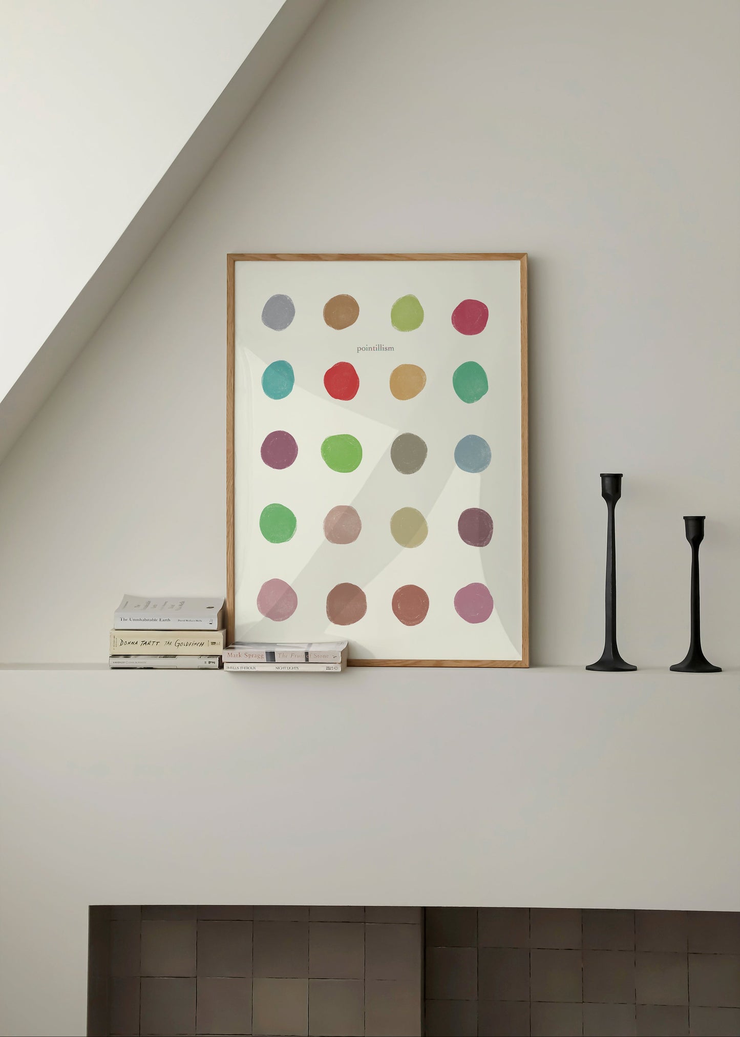 Pointillism Dots Poster