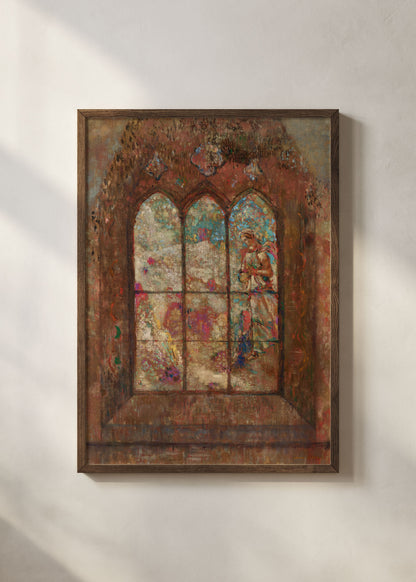 Odilon Redon Le Vitrail Poster