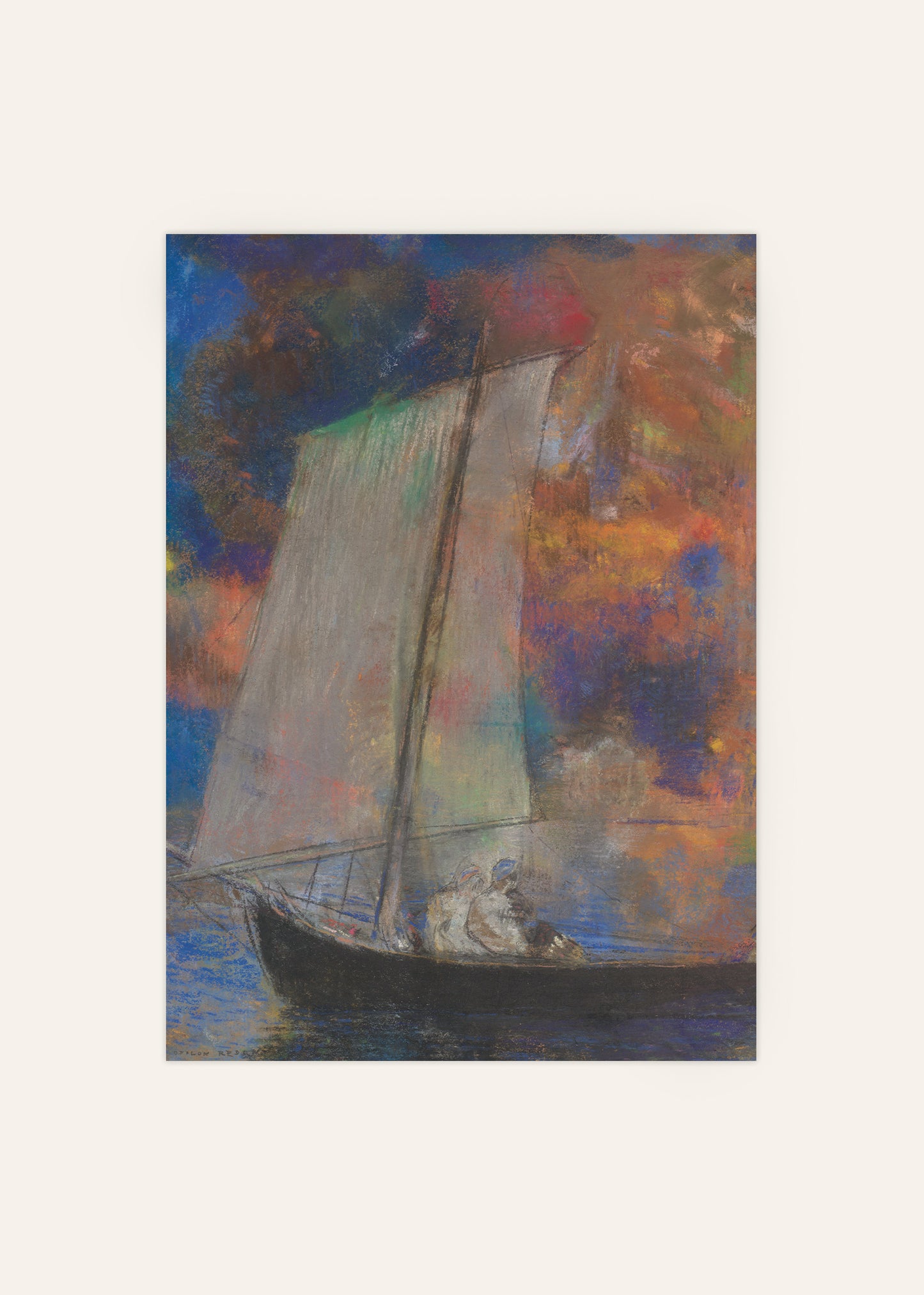 Flower Clouds Poster by Odilon Redon