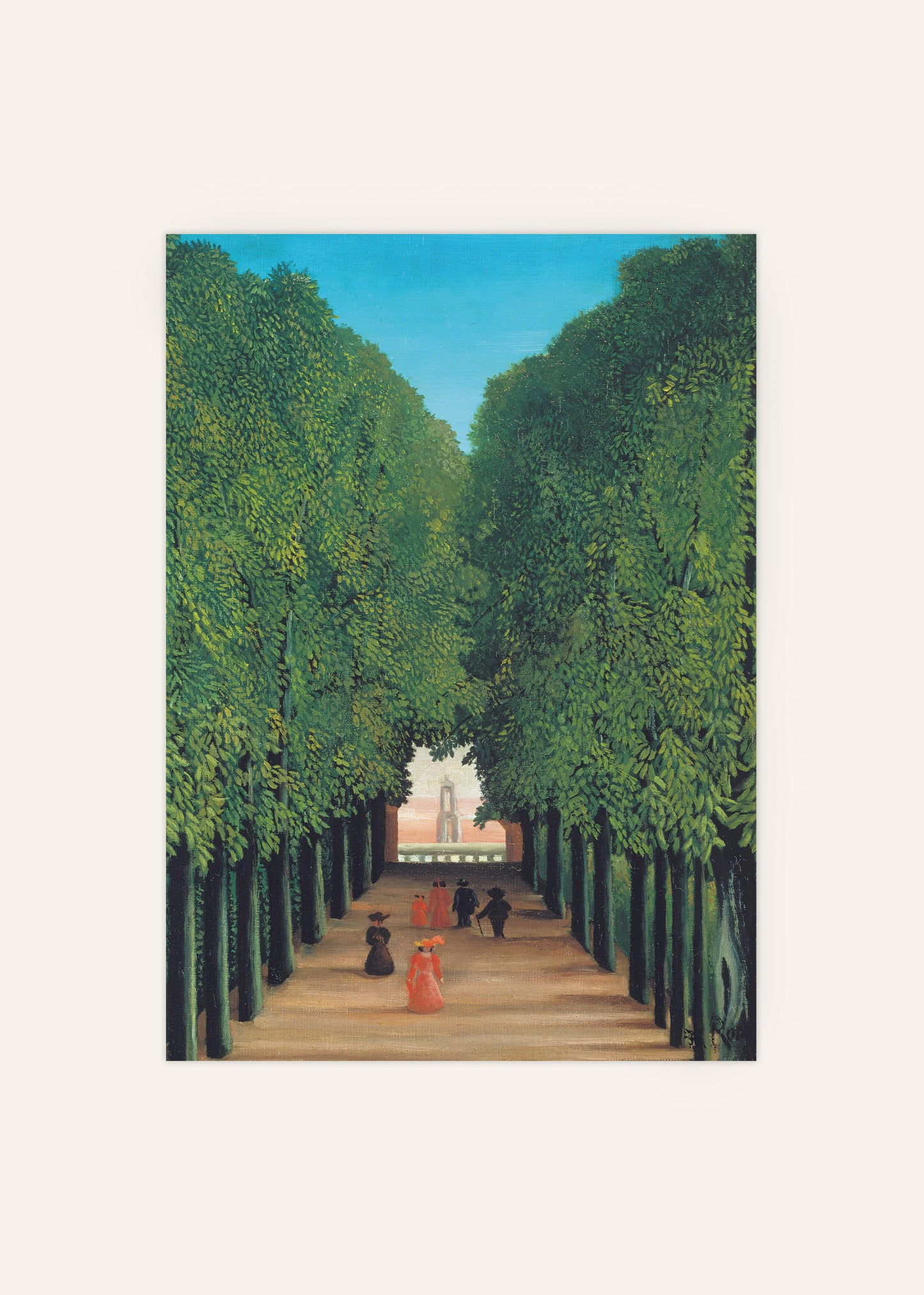 Henri Rousseau - The Avenue in Saint-Cloud Park Poster