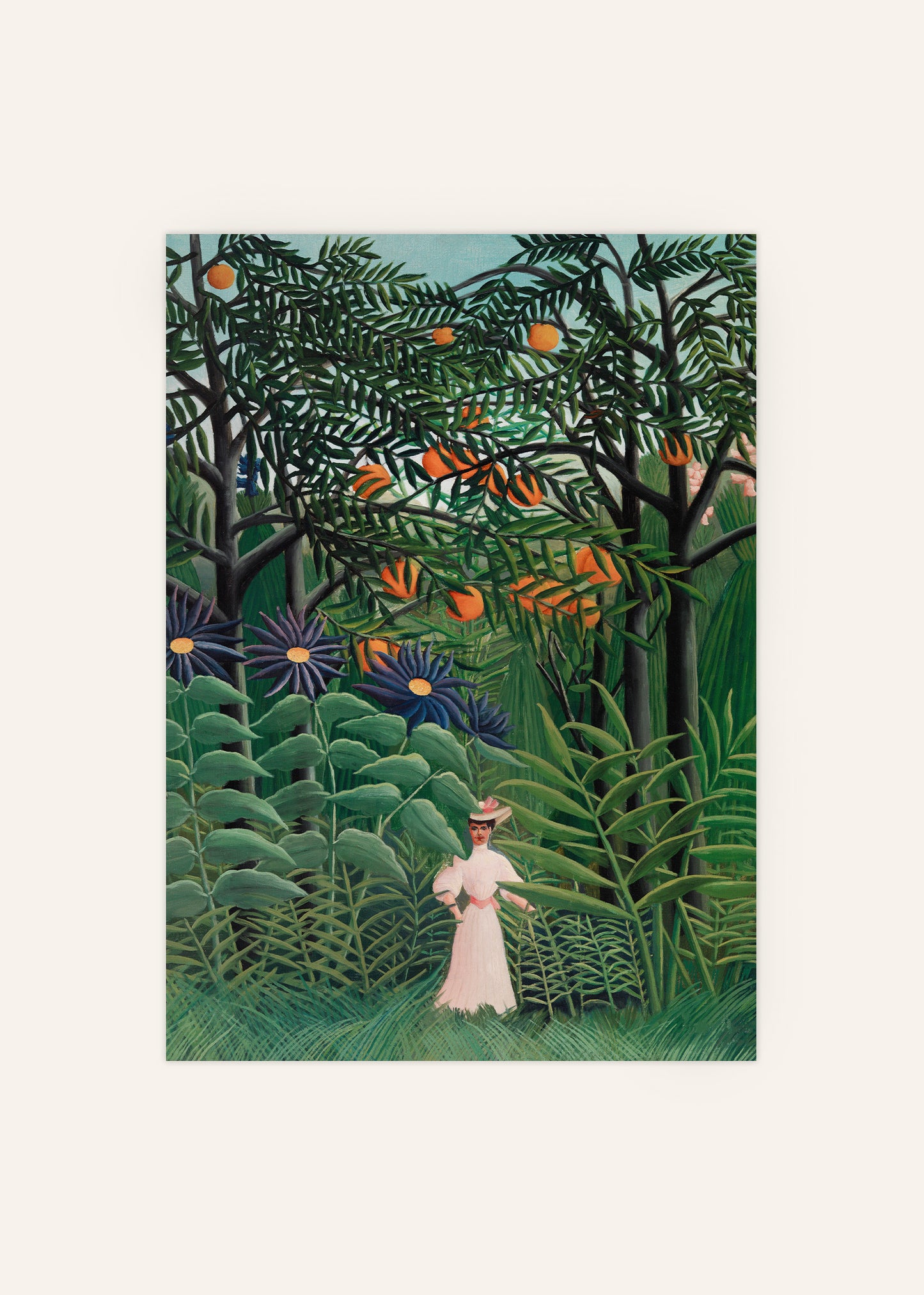 Henri Rousseau - Woman Walking in an Exotic Forest Poster