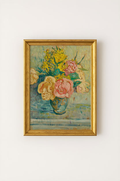 Roses and Mimosas Poster