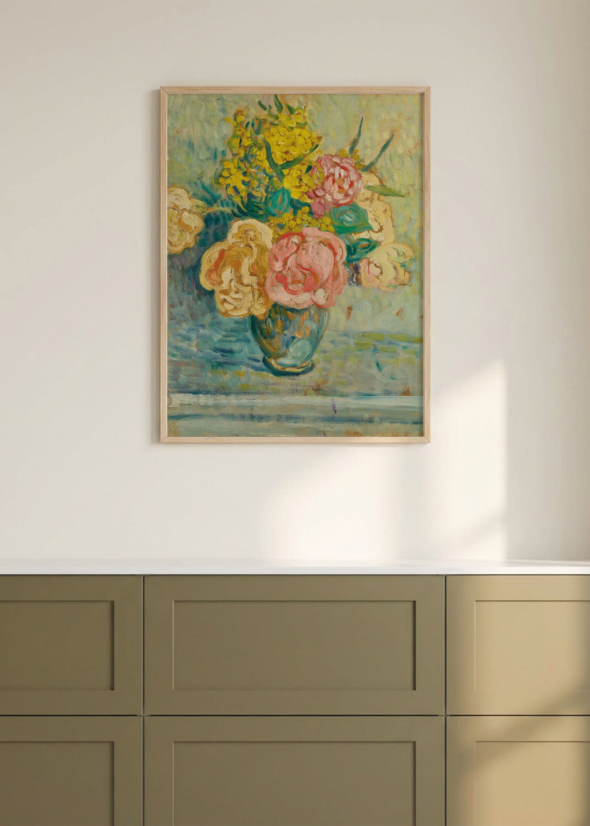 Roses and Mimosas Poster