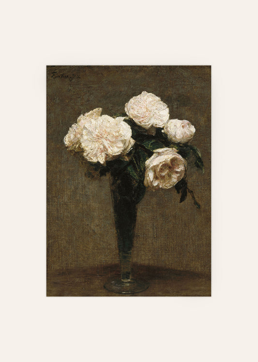 Roses in a Vase Poster