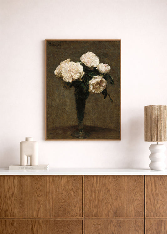 Roses in a Vase Poster