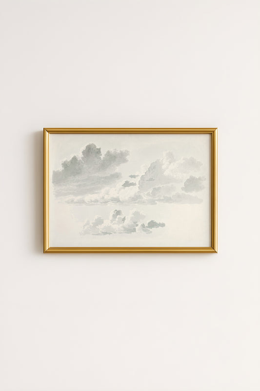 Watercolor Clouds Poster