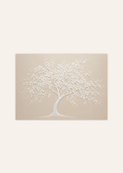 Sculpted Blossom Tree Poster