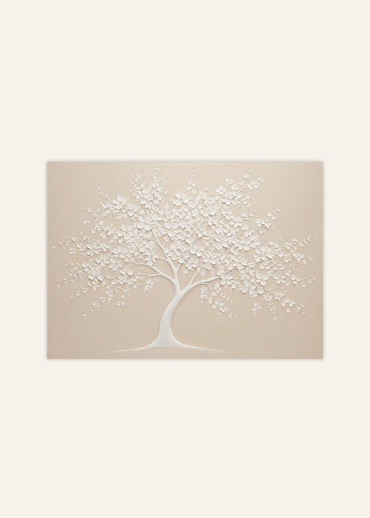 Sculpted Blossom Tree Poster