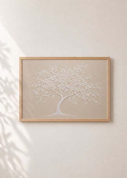 Sculpted Blossom Tree Poster