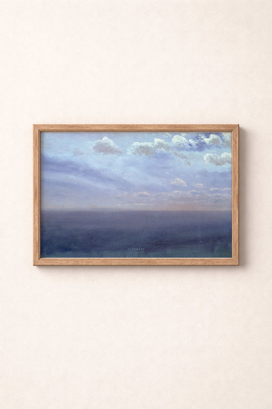 Serenity Sea and Clouds Poster